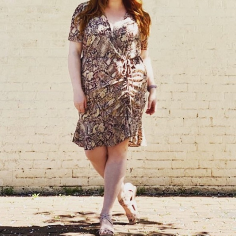 Snake print dress by The Vanity Room size 2x